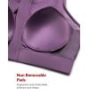 imageYvette Front Zip Sports Bras for Women High Impact Mesh Racerback Full Support Sports Bra Plus Size for RunningPurple