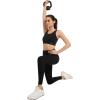 imageYvette Front Zipper Sports Bras for Women High Support Large Bust Mesh Racerback Sports Bra High Impact Running WorkoutBlack