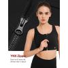imageYvette Front Zipper Sports Bras for Women High Support Large Bust Mesh Racerback Sports Bra High Impact Running WorkoutBlack