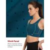 imageYvette Front Zipper Sports Bras for Women High Support Large Bust Mesh Racerback Sports Bra High Impact Running WorkoutDark Blue