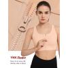 imageYvette Front Zipper Sports Bras for Women High Support Large Bust Mesh Racerback Sports Bra High Impact Running WorkoutWater Pink