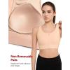 imageYvette Front Zipper Sports Bras for Women High Support Large Bust Mesh Racerback Sports Bra High Impact Running WorkoutWater Pink