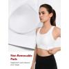 imageYvette Front Zipper Sports Bras for Women High Support Large Bust Mesh Racerback Sports Bra High Impact Running WorkoutWhite