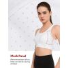 imageYvette Front Zipper Sports Bras for Women High Support Large Bust Mesh Racerback Sports Bra High Impact Running WorkoutWhite