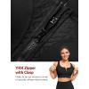 imageYvette High Impact Front Closure Sports Bras for Women Plus Size Racerback Running Sports Bra with HollowOut DesignBlack
