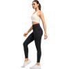 imageYvette High Impact Front Closure Sports Bras for Women Plus Size Racerback Running Sports Bra with HollowOut DesignIvory