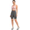 imageYvette High Impact Front Closure Sports Bras for Women Plus Size Racerback Running Sports Bra with HollowOut DesignPink