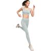 imageYvette High Impact Sports Bras for Women Front Zipper Jacquard Plus Size Full Support Molded Cup Sports Bra for RunningGrey