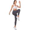 imageYvette High Support Sports Bras for Women Double Deck Straps High Impact Mesh Zip Front Sports Bra for RunningBurgundy