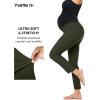 imageYvette Maternity Pants Over The Belly for Work High Waisted Stretch Comfy Pregnancy Casual PantsArmy Green