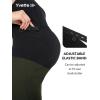imageYvette Maternity Pants Over The Belly for Work High Waisted Stretch Comfy Pregnancy Casual PantsArmy Green