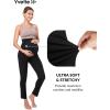 imageYvette Maternity Pants Over The Belly for Work High Waisted Stretch Comfy Pregnancy Casual PantsBlack