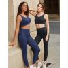 imageYvette Zip Front Sports Bras for Women High Impact Racerback Sports Bra Full Support No Bounce for Large BreastsBlue