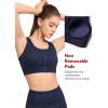 imageYvette Zip Front Sports Bras for Women High Impact Racerback Sports Bra Full Support No Bounce for Large BreastsBlue