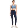 imageYvette Zip Front Sports Bras for Women High Impact Racerback Sports Bra Full Support No Bounce for Large BreastsLight Blue