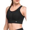 imageYvette Zip Front Sports Bras for Women High Impact Supportive Large Bust Bras for RunningBlack