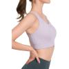 imageYvette Zip Front Sports Bras for Women High Impact Supportive Large Bust Bras for RunningPurple