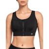 imageYvette Front Closure Sports Bras for Women High Impact Large Breasts Racerback Running Sports Bra High Support