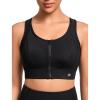 imageYvette Front Closure Sports Bras for Women High Support Large Bust Racerback Molded Cup Sports Bra High Impact for RunningBlack