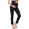 imageYvette Maternity Pants Over The Belly for Work High Waisted Stretch Comfy Pregnancy Casual PantsBlack