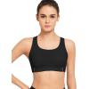 imageYvette Adjustable Sports Bras for Women Racerback Bra for RunningBlack