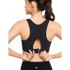 imageYvette Adjustable Sports Bras for Women Racerback Bra for RunningBlack