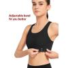 imageYvette Adjustable Sports Bras for Women Racerback Bra for RunningBlack