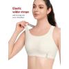 imageYvette Adjustable Sports Bras for Women Racerback Bra for RunningOffwhite