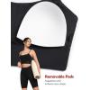 imageYvette Adjustable Yoga Sports Bras for Women Light Support Padded Wireless Spaghetti Strap Bra with Removable PadBlack
