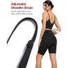 imageYvette Adjustable Yoga Sports Bras for Women Light Support Padded Wireless Spaghetti Strap Bra with Removable PadBlack