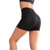 imageYvette Biker Shorts with Pockets for Women 3quot  4quot  6quot  8quot Tummy Control High Waist Running Workout Gym Yoga ShortsBlack