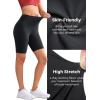 imageYvette Biker Shorts with Pockets for Women 3quot  4quot  6quot  8quot Tummy Control High Waist Running Workout Gym Yoga ShortsBlack
