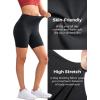 imageYvette Biker Shorts with Pockets for Women 3quot  4quot  6quot  8quot Tummy Control High Waist Running Workout Gym Yoga ShortsBlack