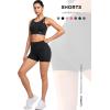 imageYvette Biker Shorts with Pockets for Women 3quot  4quot  6quot  8quot Tummy Control High Waist Running Workout Gym Yoga ShortsBlack