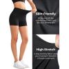 imageYvette Biker Shorts with Pockets for Women 3quot  4quot  6quot  8quot Tummy Control High Waist Running Workout Gym Yoga ShortsBlack