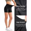 imageYvette Biker Shorts with Pockets for Women 3quot  4quot  6quot  8quot Tummy Control High Waist Running Workout Gym Yoga ShortsBlack