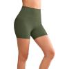 imageYvette Biker Shorts with Pockets for Women 3quot  4quot  6quot  8quot Tummy Control High Waist Running Workout Gym Yoga ShortsGreen