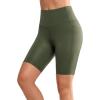 imageYvette Biker Shorts with Pockets for Women 3quot  4quot  6quot  8quot Tummy Control High Waist Running Workout Gym Yoga ShortsGreen