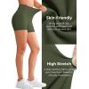 imageYvette Biker Shorts with Pockets for Women 3quot  4quot  6quot  8quot Tummy Control High Waist Running Workout Gym Yoga ShortsGreen