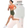 imageYvette Biker Shorts with Pockets for Women 3quot  4quot  6quot  8quot Tummy Control High Waist Running Workout Gym Yoga ShortsGreen