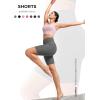 imageYvette Biker Shorts with Pockets for Women 3quot  4quot  6quot  8quot Tummy Control High Waist Running Workout Gym Yoga ShortsGrey