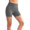 imageYvette Biker Shorts with Pockets for Women 3quot  4quot  6quot  8quot Tummy Control High Waist Running Workout Gym Yoga ShortsGrey