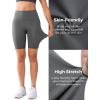 imageYvette Biker Shorts with Pockets for Women 3quot  4quot  6quot  8quot Tummy Control High Waist Running Workout Gym Yoga ShortsGrey