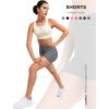 imageYvette Biker Shorts with Pockets for Women 3quot  4quot  6quot  8quot Tummy Control High Waist Running Workout Gym Yoga ShortsGrey