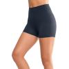 imageYvette Biker Shorts with Pockets for Women 3quot  4quot  6quot  8quot Tummy Control High Waist Running Workout Gym Yoga ShortsNavy