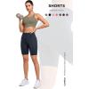 imageYvette Biker Shorts with Pockets for Women 3quot  4quot  6quot  8quot Tummy Control High Waist Running Workout Gym Yoga ShortsNavy