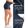 imageYvette Biker Shorts with Pockets for Women 3quot  4quot  6quot  8quot Tummy Control High Waist Running Workout Gym Yoga ShortsNavy