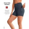 imageYvette Biker Shorts with Pockets for Women 3quot  4quot  6quot  8quot Tummy Control High Waist Running Workout Gym Yoga ShortsNavy