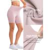 imageYvette Biker Shorts with Pockets for Women 3quot  4quot  6quot  8quot Tummy Control High Waist Running Workout Gym Yoga ShortsPink