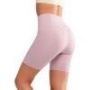 imageYvette Biker Shorts with Pockets for Women 3quot  4quot  6quot  8quot Tummy Control High Waist Running Workout Gym Yoga ShortsPink